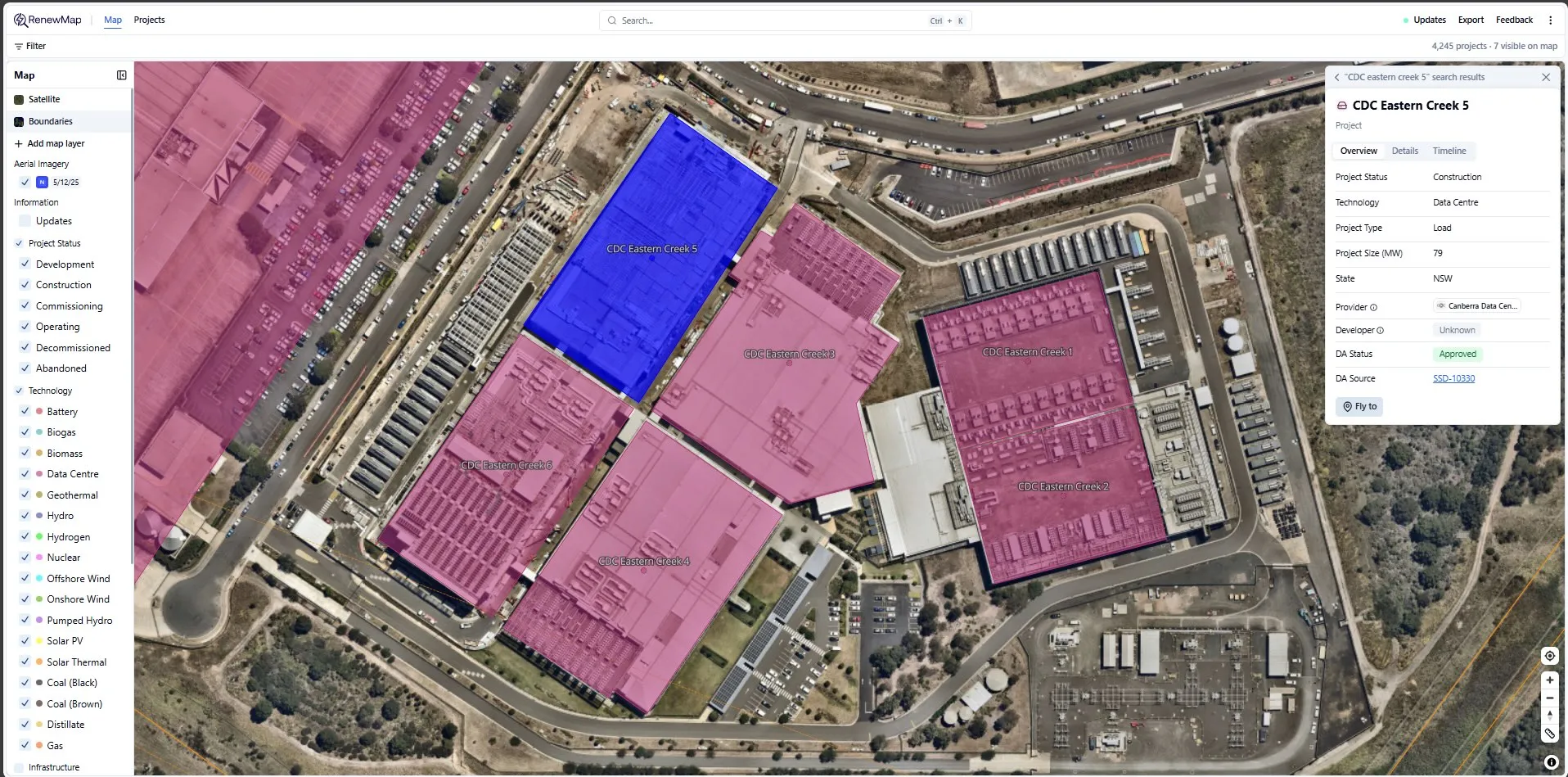 CDC Eastern Creek 5 – Nearmap high-resolution aerial imagery