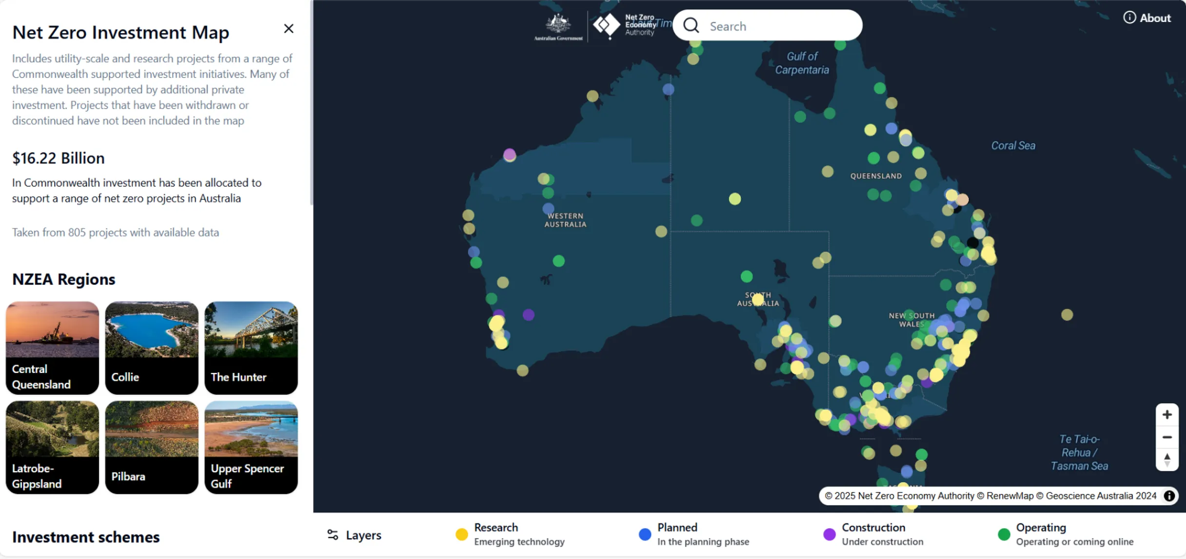Net Zero Map placeholder